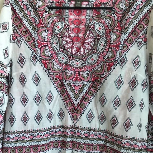 19.Tommy Bahama Aztec design tunic size M - Picture 3 of 4